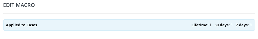 summary of usage