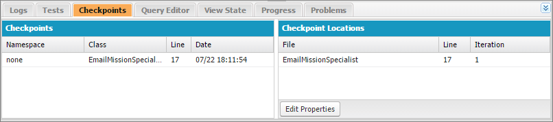 Checkpoint Tab