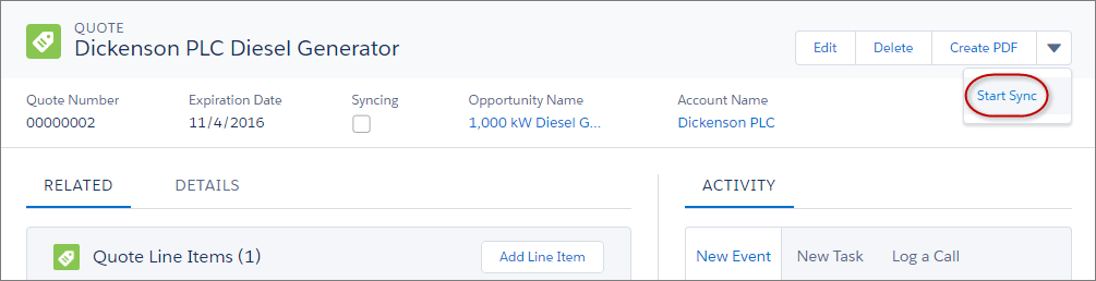 configure quote templates and track contracts unit salesforce