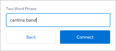 Salesforce Authenticator two-word phrase