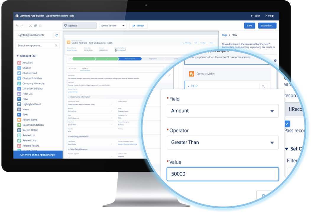 salesforce lightning app builder enable