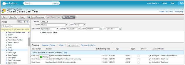 Creating a summary report