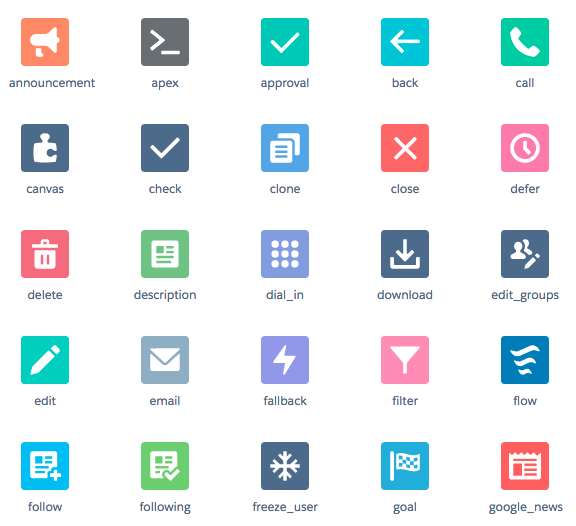 Example icons