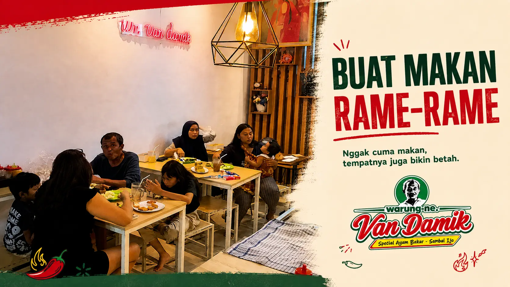 Buat makan rame-rame di Warung Van Damik