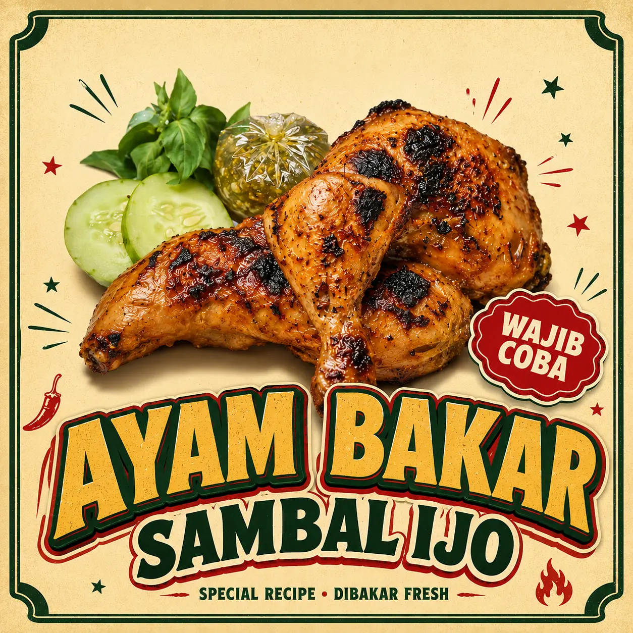 Ayam Bakar Sambal Ijo - Warung Van Damik