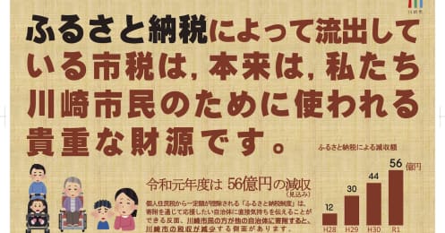 ふるさと納税で56億円「流出」川崎市が車内広告で訴えたワケ