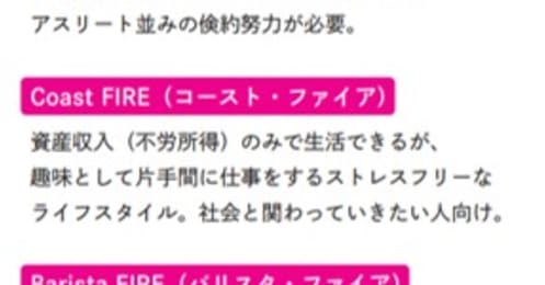 「FIRE」4つのタイプを解説、鉄則「4％ルール」とは？
