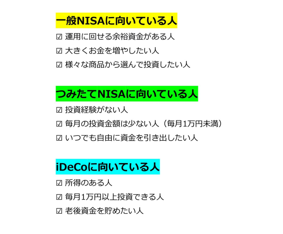 各優遇制度に向いている人