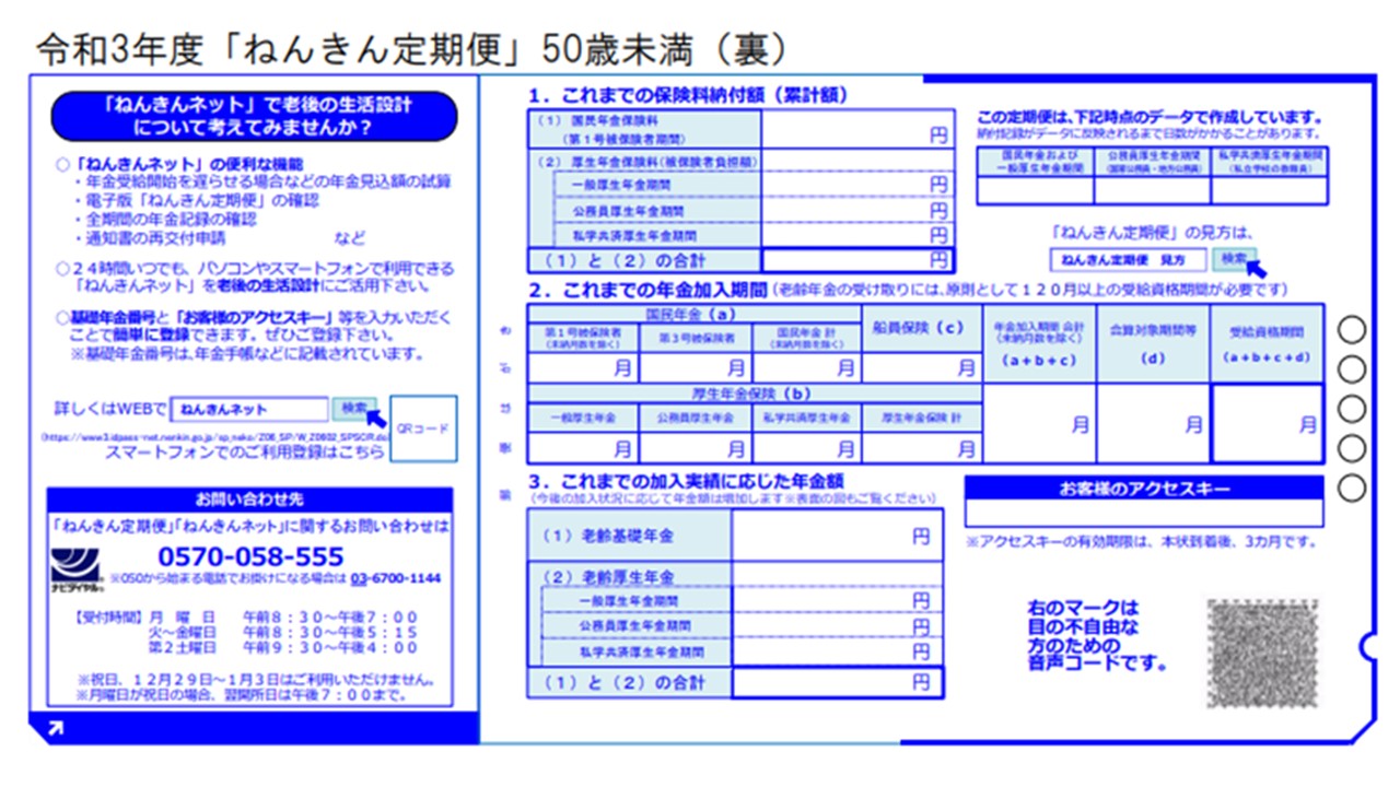 50歳以上の ねんきん定期便 は今までと何が違う 確認すべき部分と見方 Money Plus