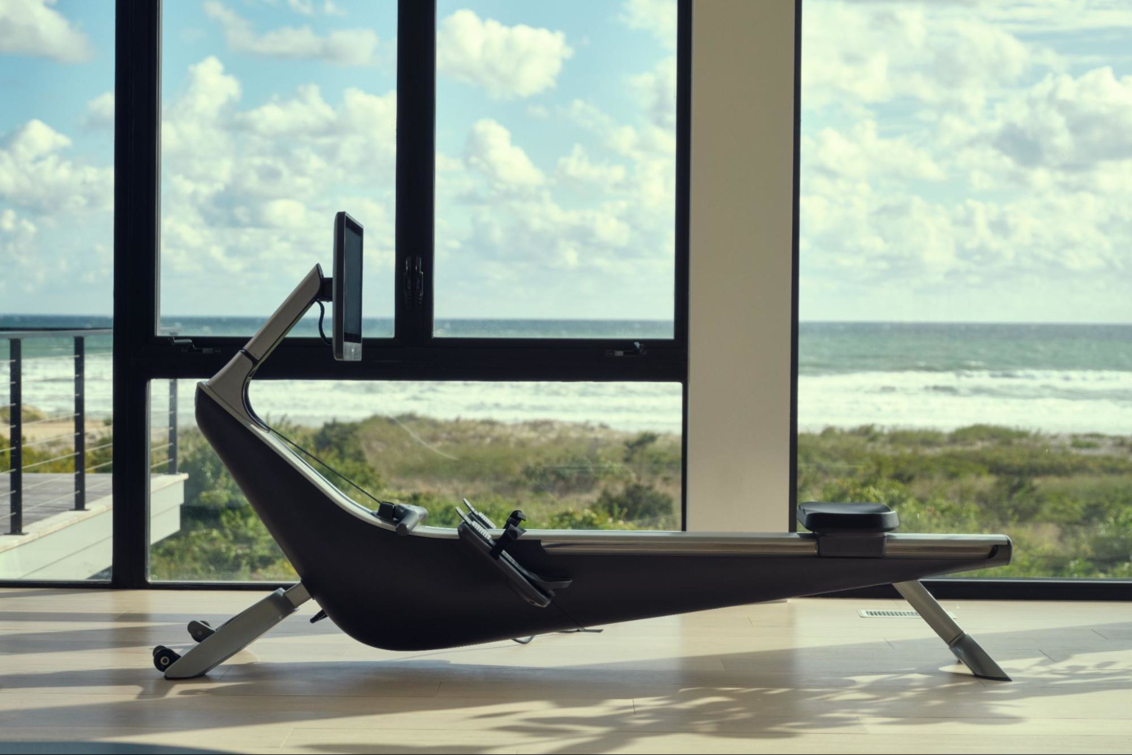 The Hydrow rowing machine, a great option on the market for beginners to rowing.