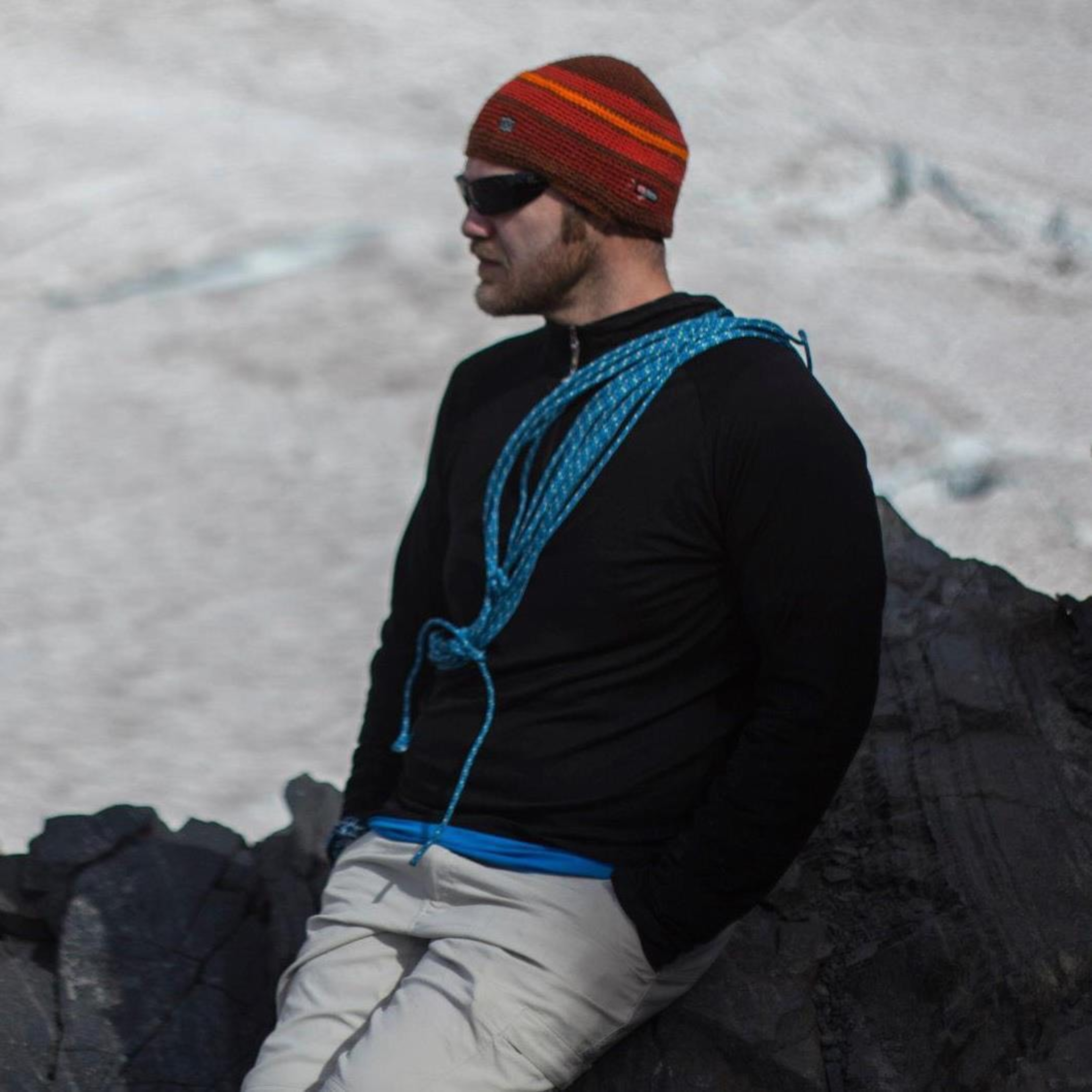 Hydrow member Robert Page hiking.