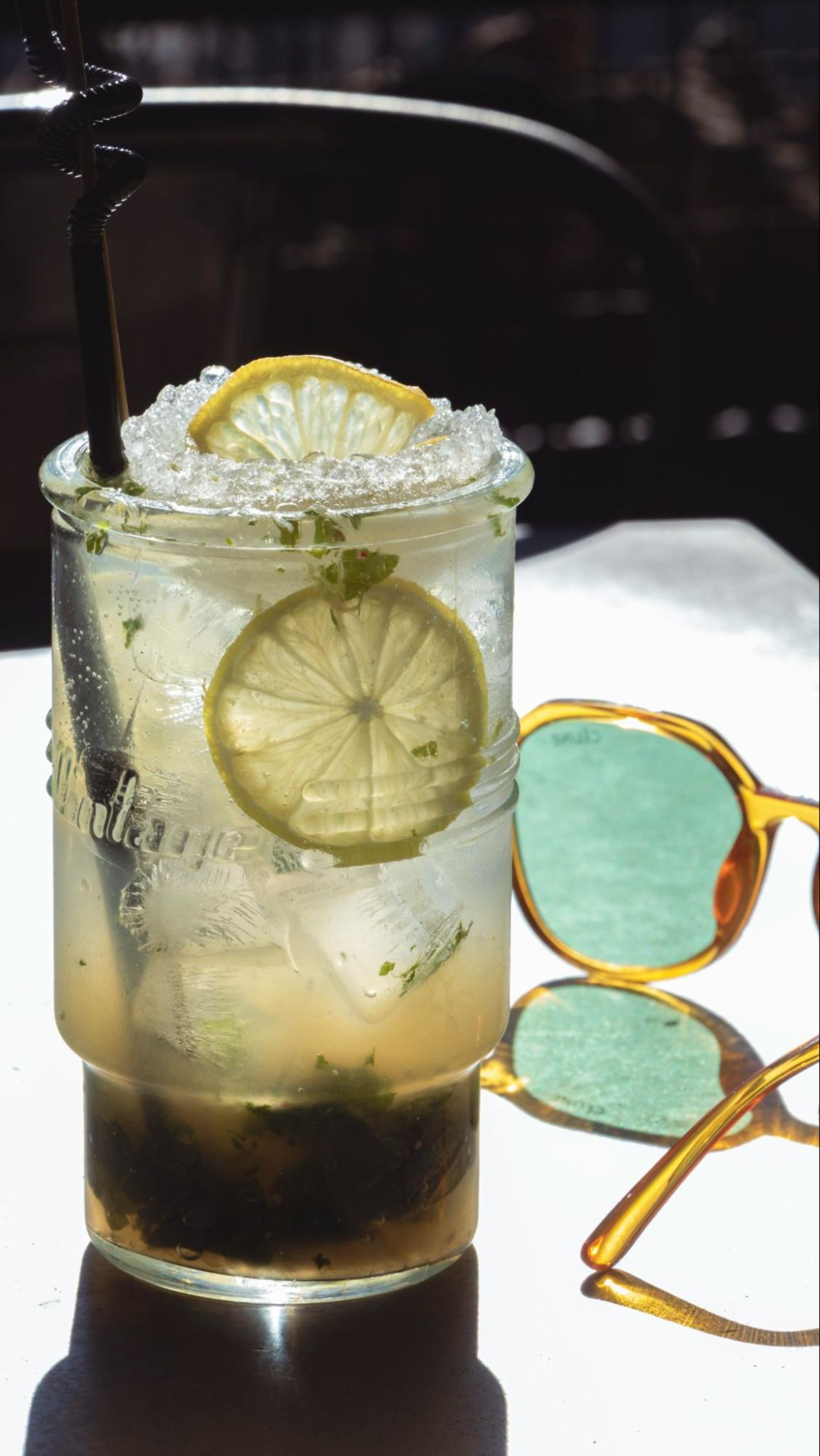Sparkling ginger lemonade, an easy mocktail recipe for Dry January.