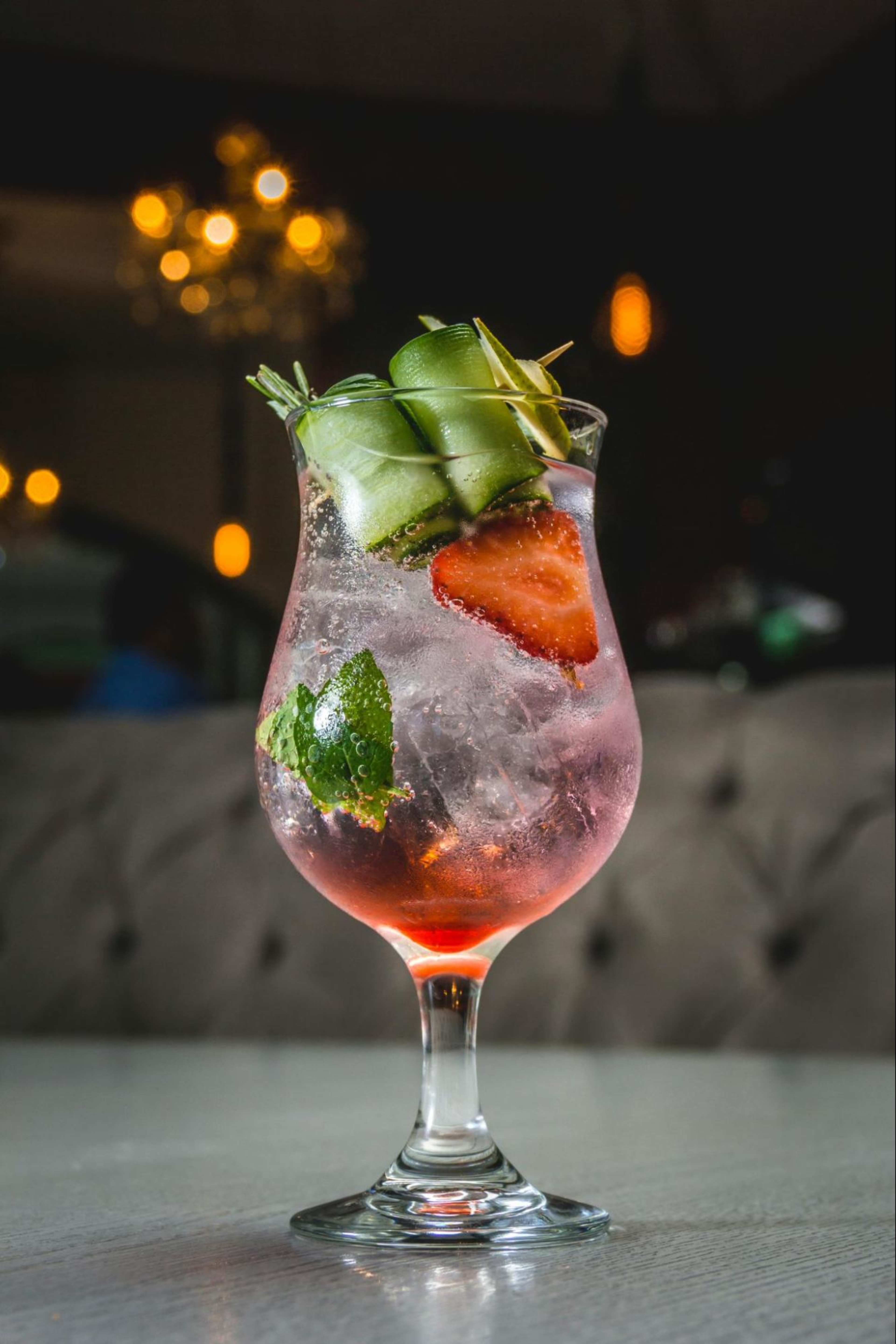 Strawberry basil lemonade, an easy mocktail recipe for Dry January.