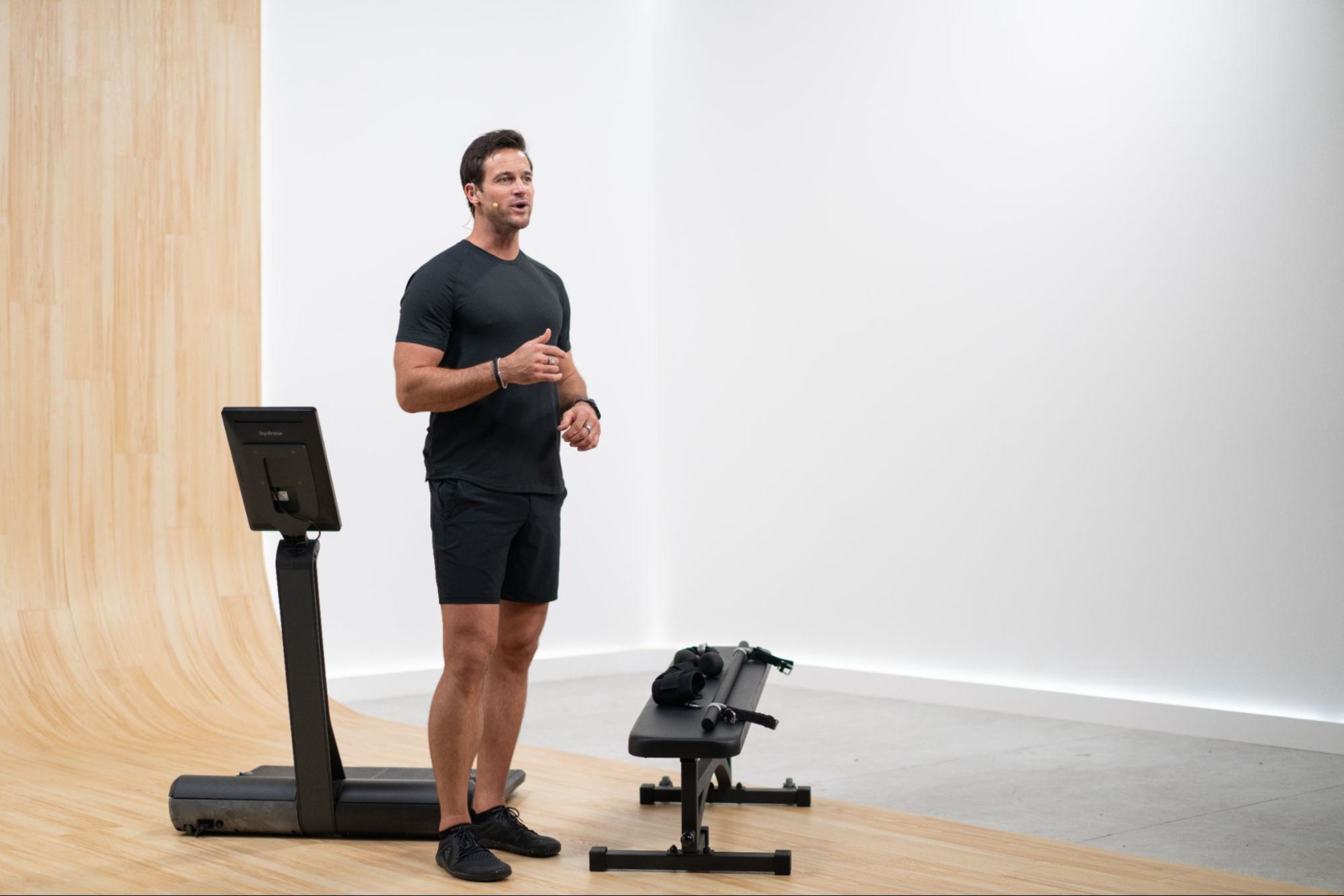 Hydrow Athlete Lance Parker leads a LYQUID strength training workout.