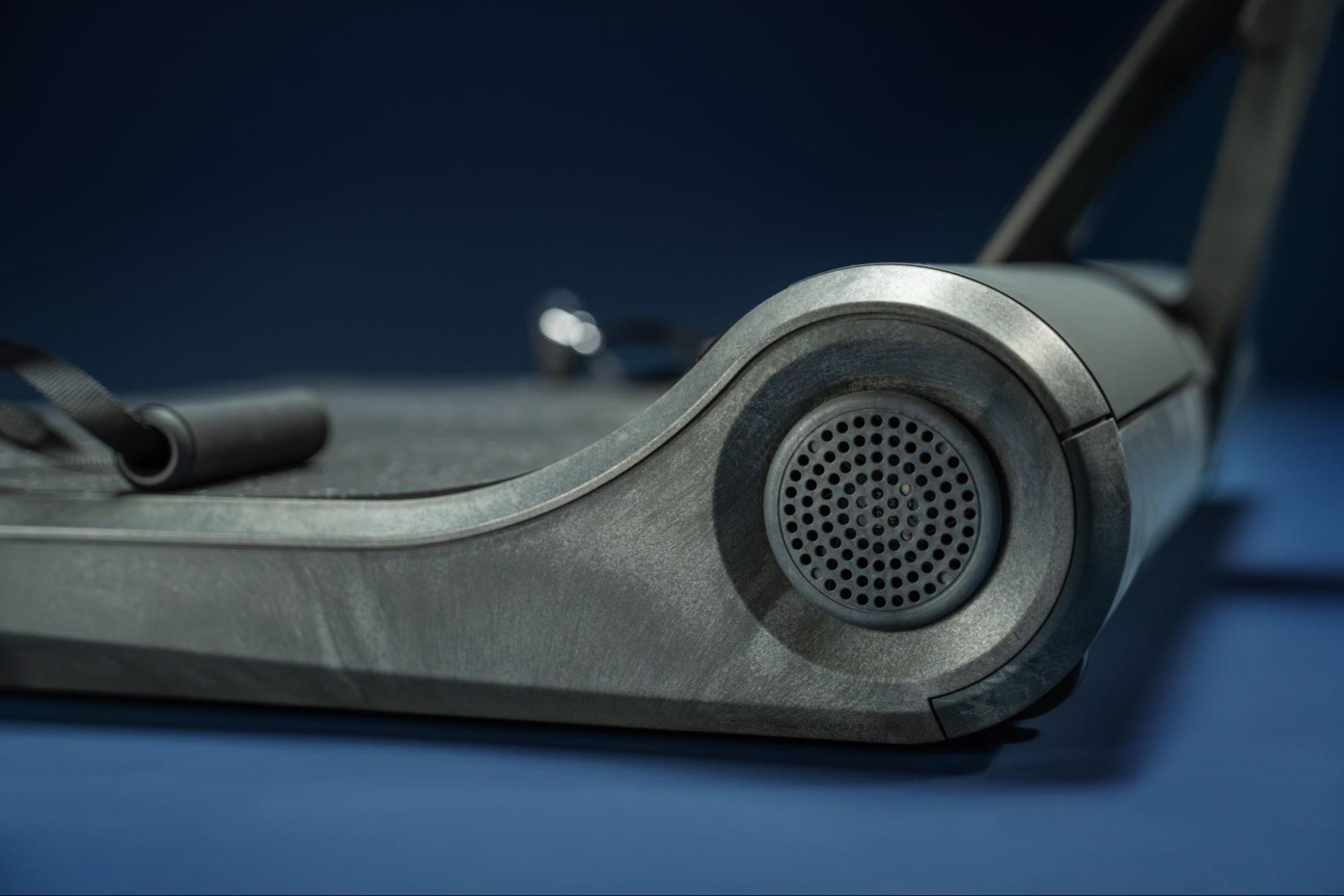 A close-up shot of a LYQUID strength machine.