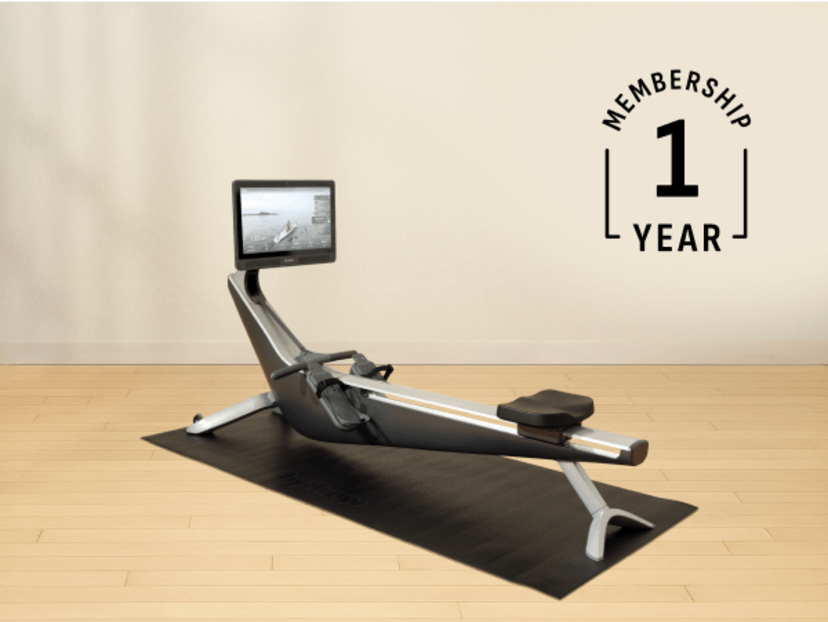 Bundle including Origin Rower, 1 Year Membership, Machine Mat