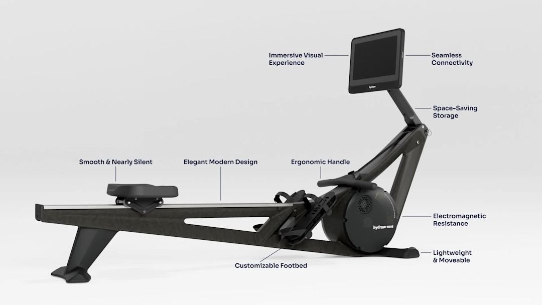 Meet the Hydrow Wave Rower Indoor Rowing Machine by Hydrow