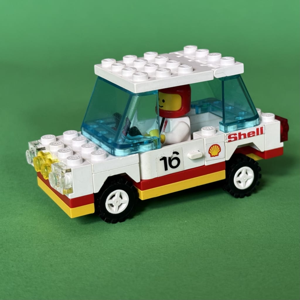 The completed car in step 9