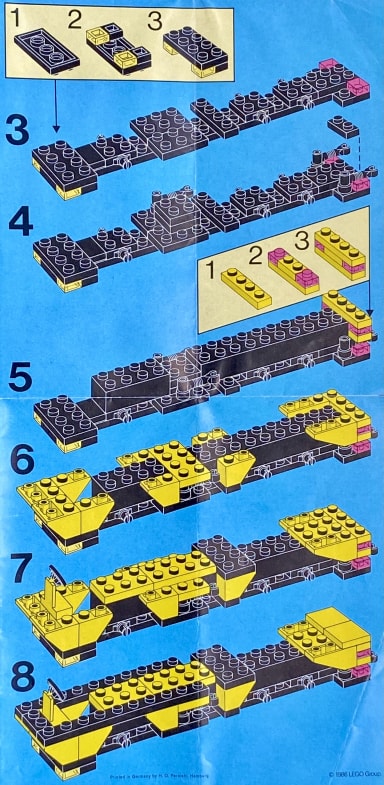 Instructions for building steps 3 to 8