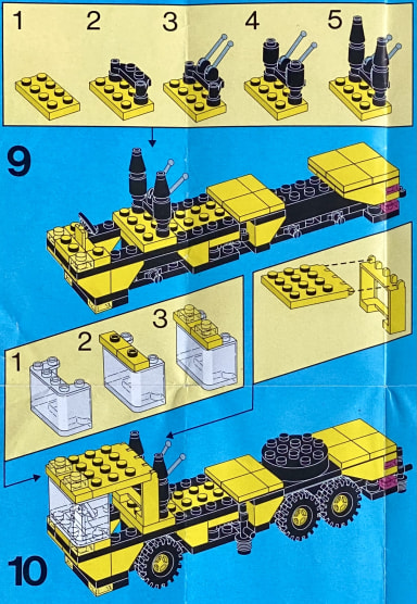 Instructions for building steps 9 and 10