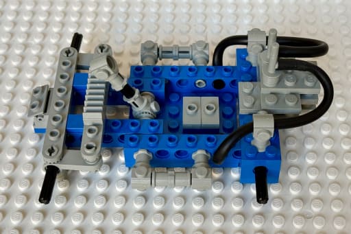 Hoses from the engine added