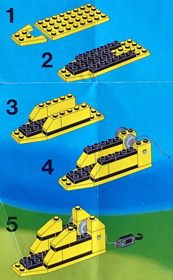 Instructions for building the base of the crane arm