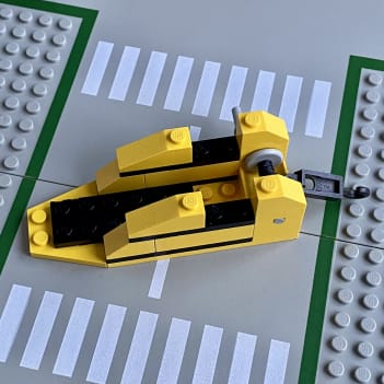 The built base for the crane arm, not yet attached