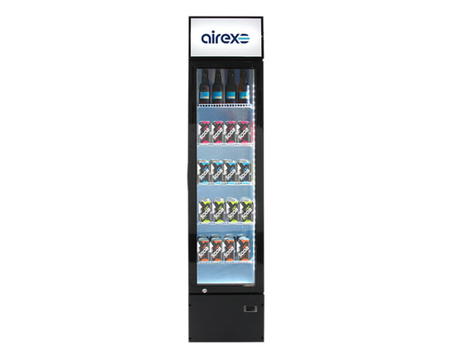 (Discontinued) Airex Single Door Upright Slimline Refrigerated Merchandiser