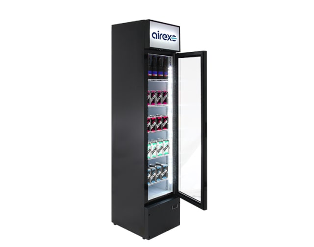 (Discontinued) Airex Single Door Upright Slimline Refrigerated Merchandiser