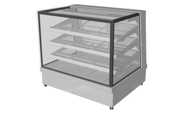 Culinaire Drop-In or Bench Mounted Square Glass Profile Heated Food Display CH.FDSQ.D.1200