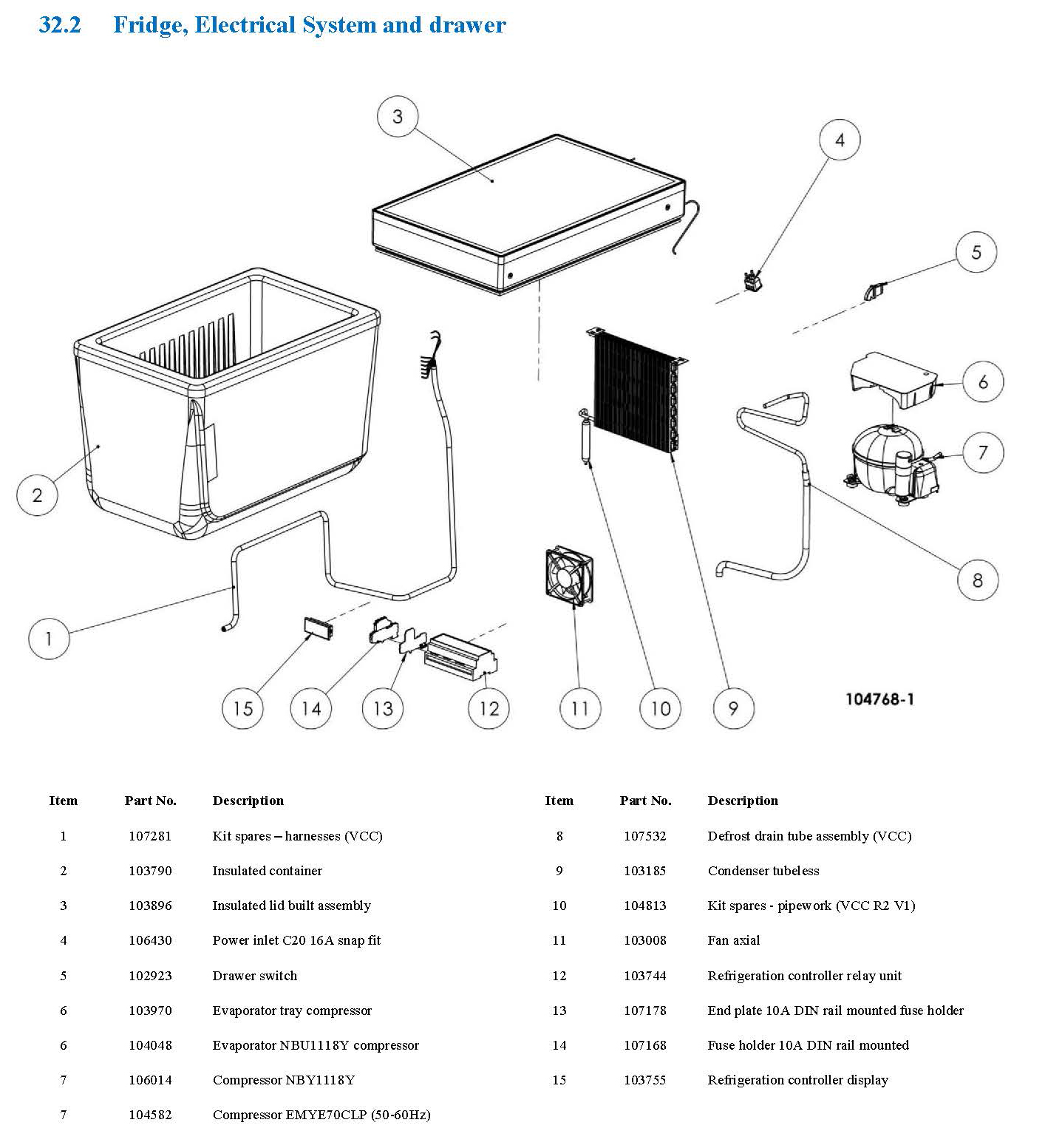 Spare Parts Drawing