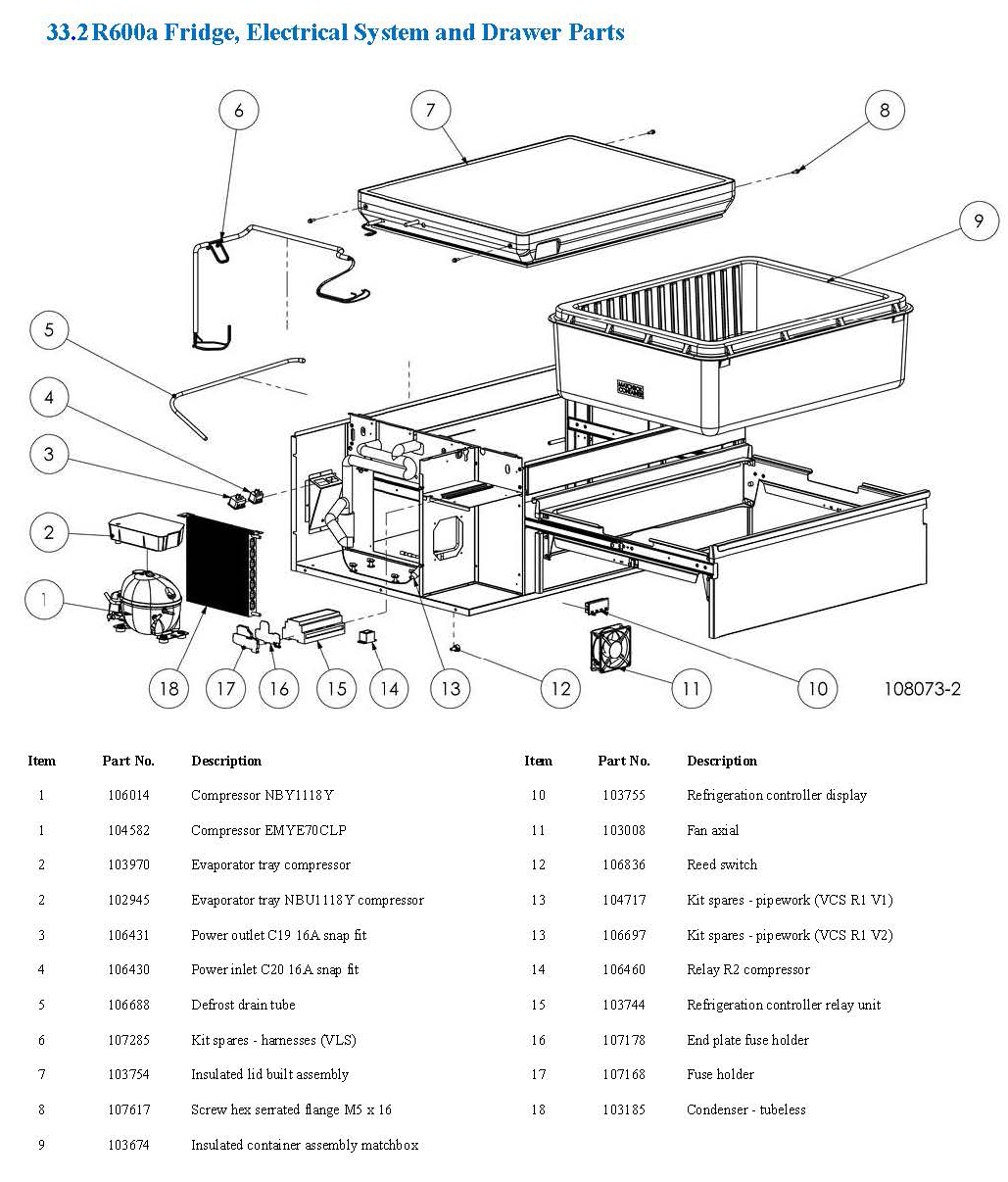 Spare Parts Drawing