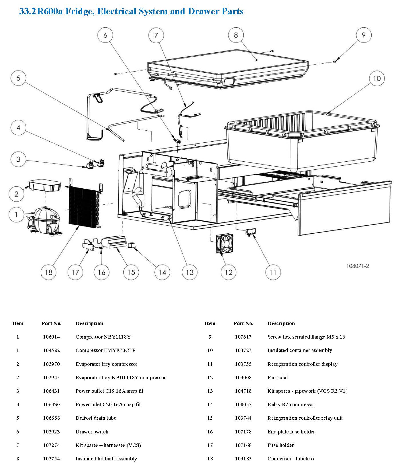 Spare Parts Drawing