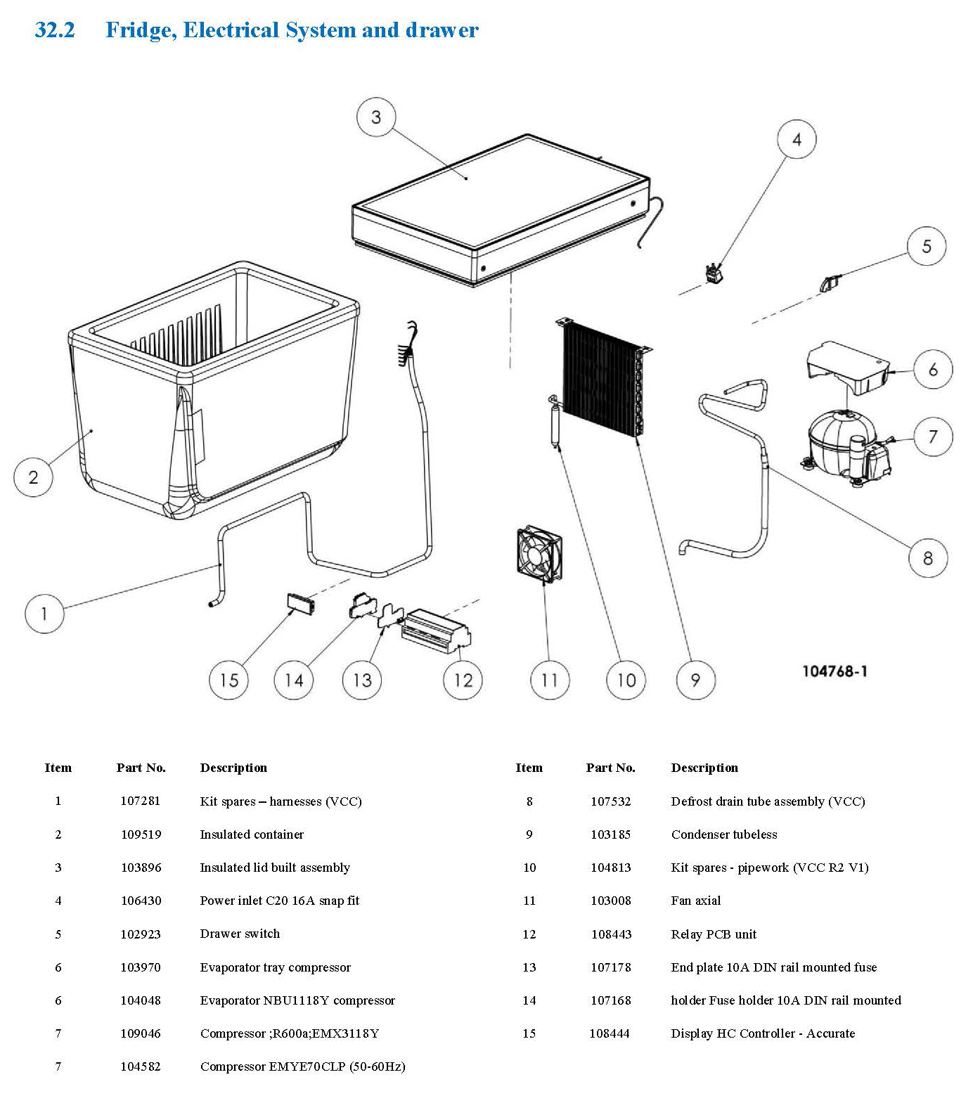 Spare Parts Drawing