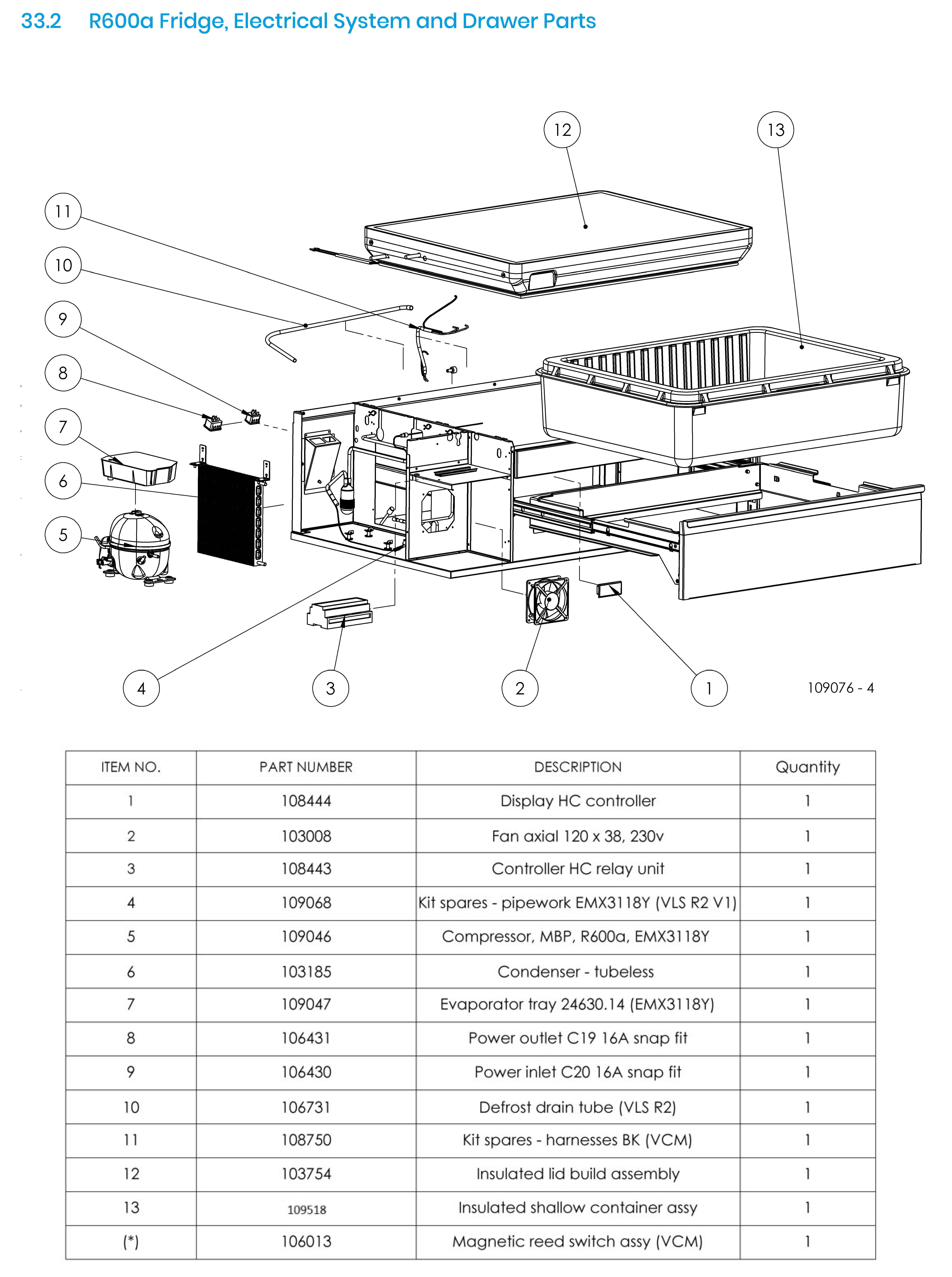 Spare Parts Drawing