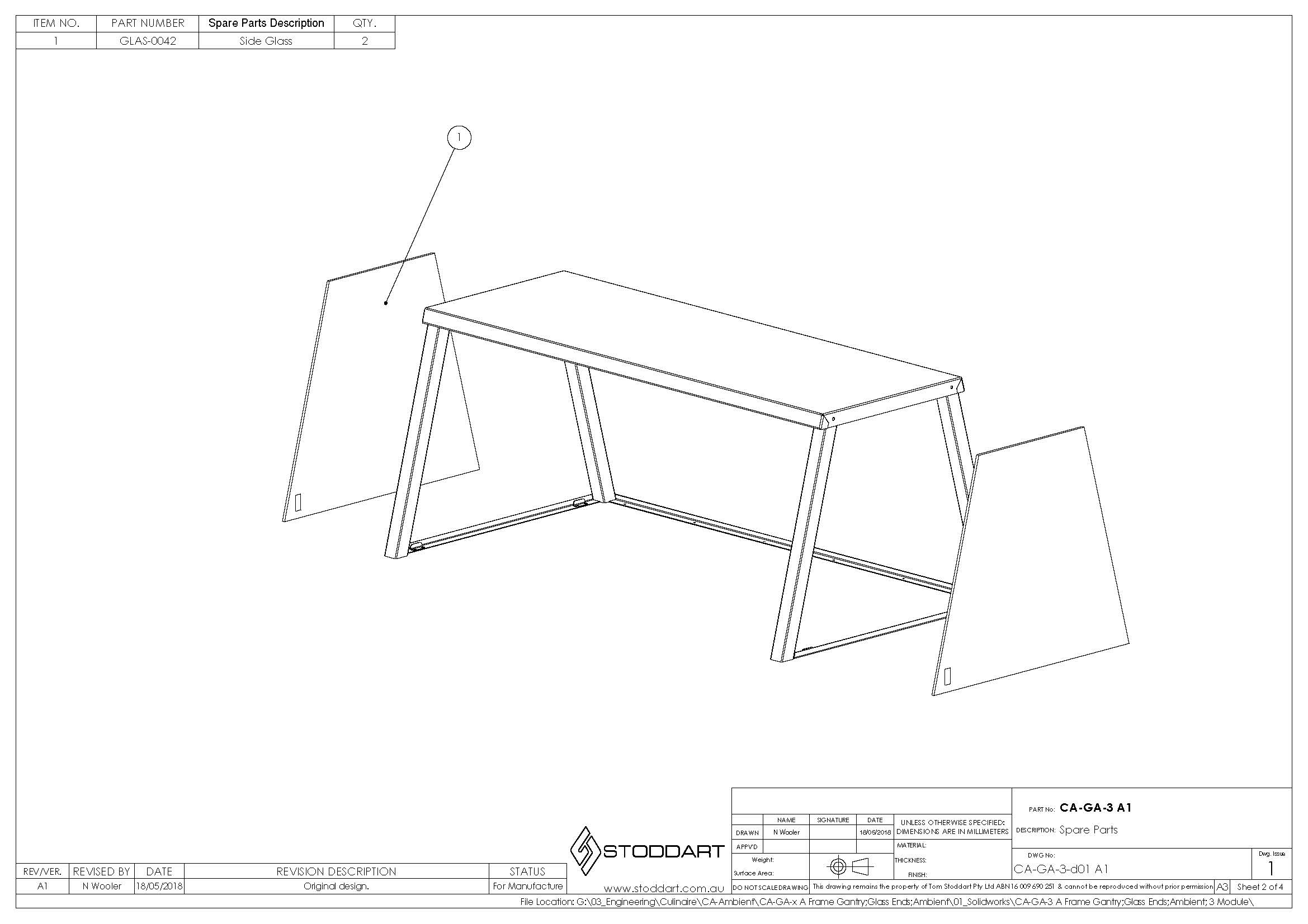 Spare Parts Drawing