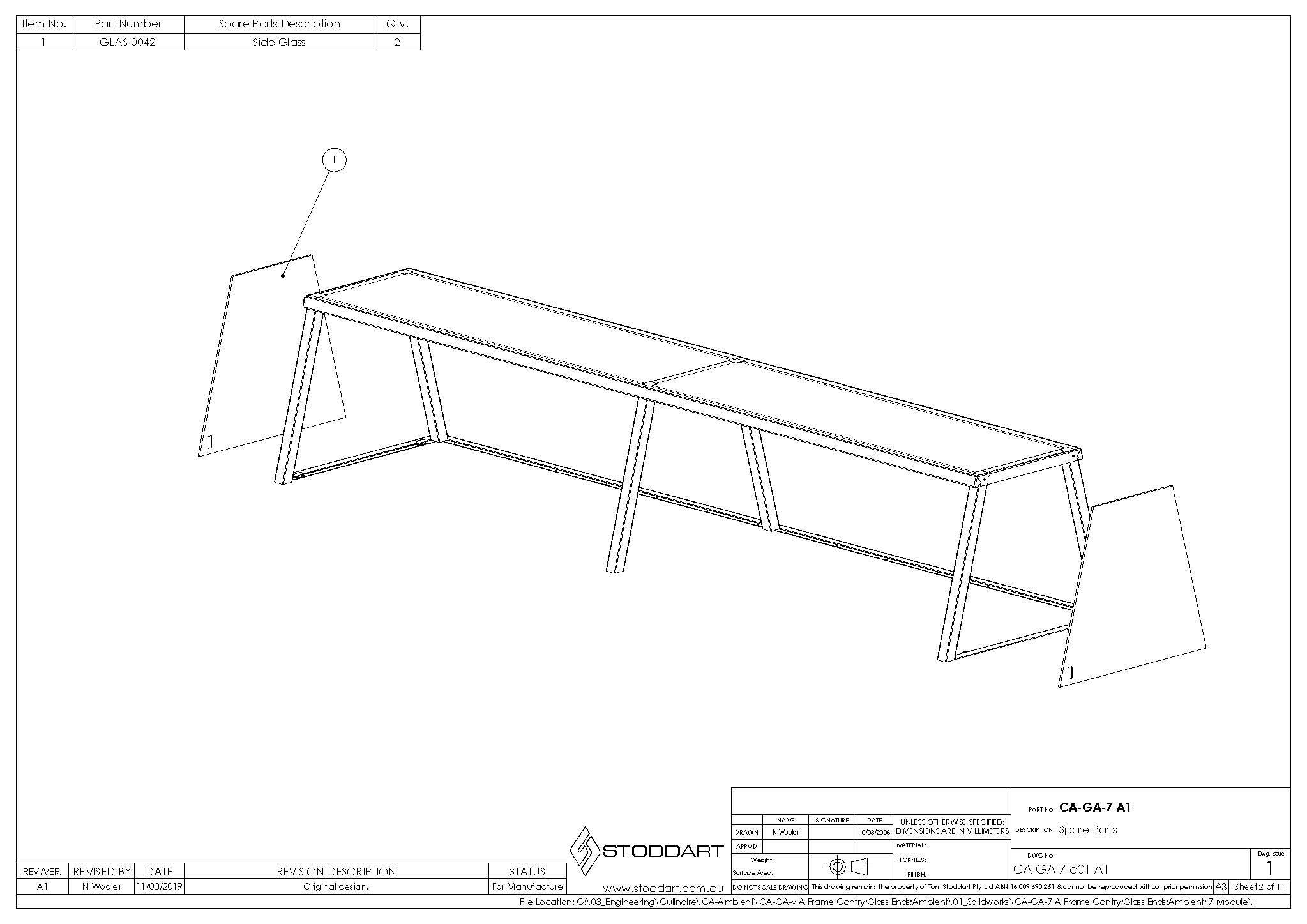Spare Parts Drawing