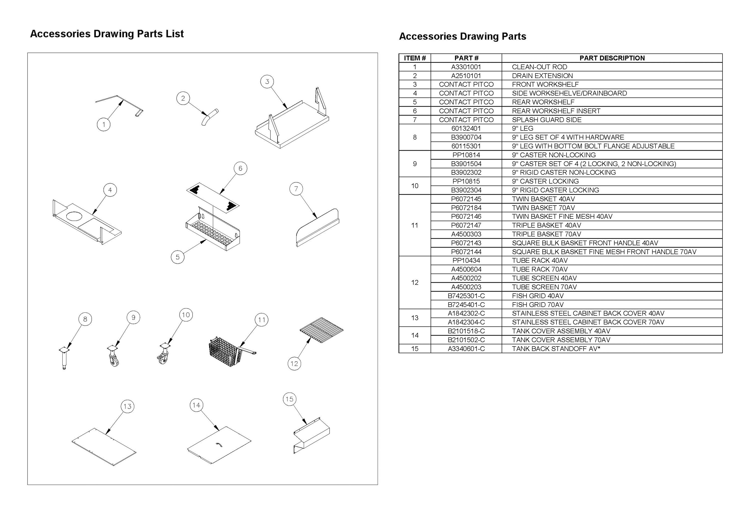 Spare Parts Drawing