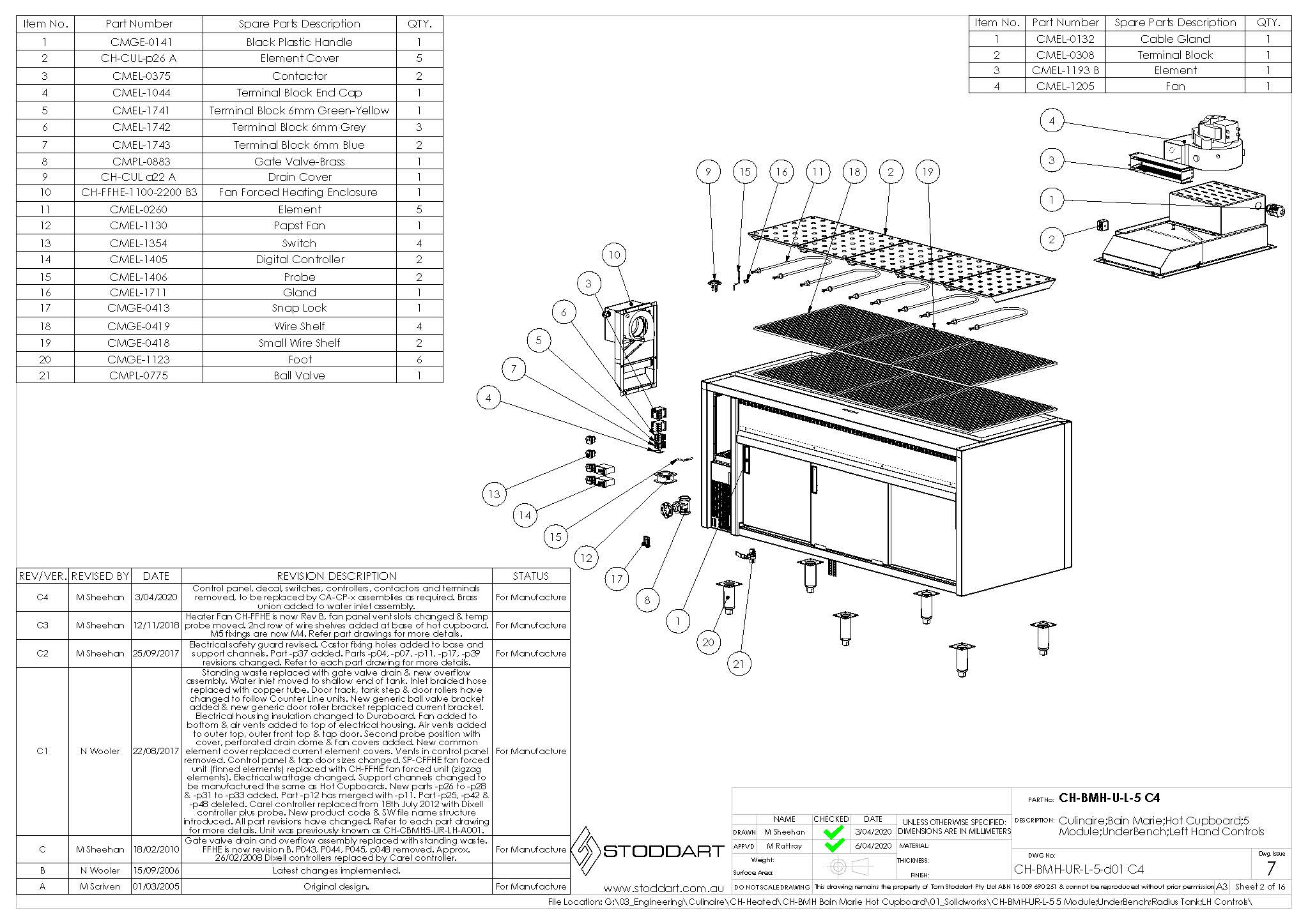 Spare Parts Drawing