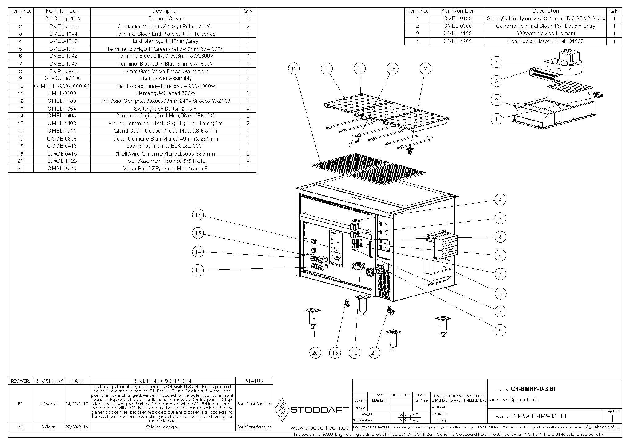 Spare Parts Drawing