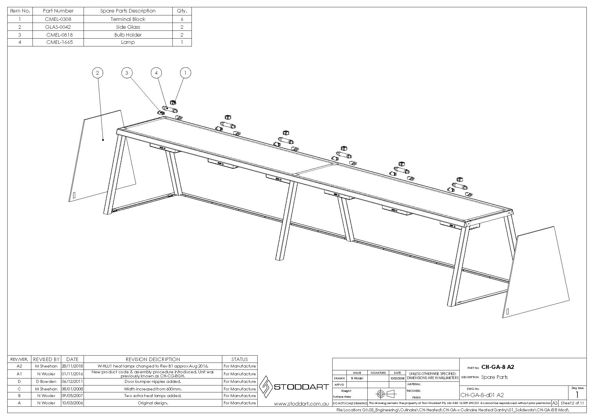 Spare Parts Drawing