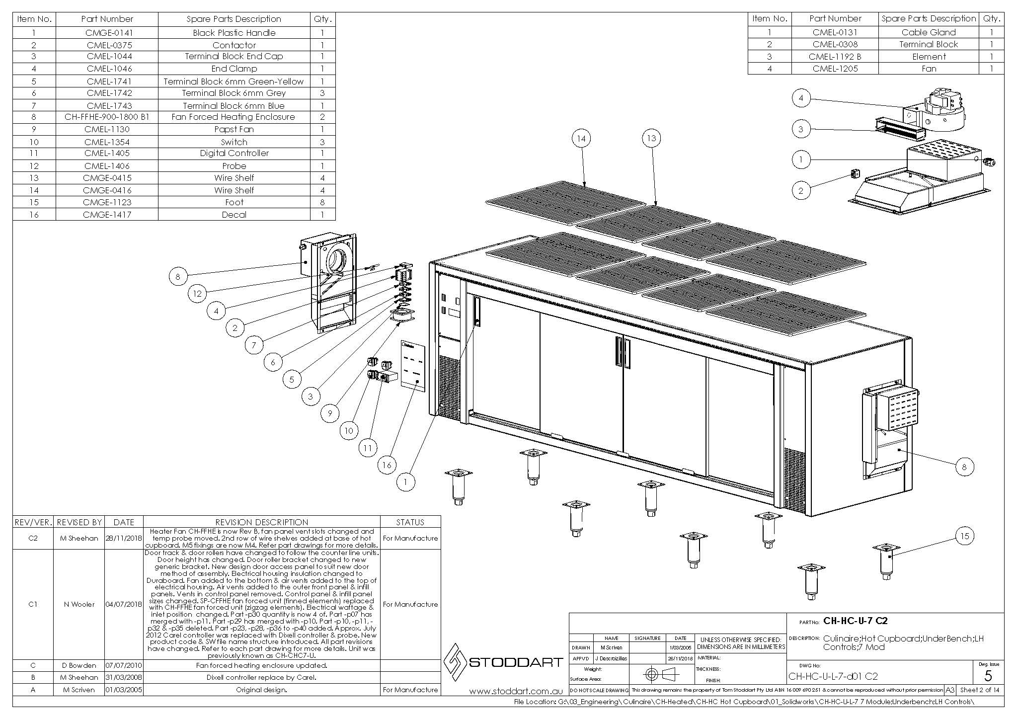 Spare Parts Drawing