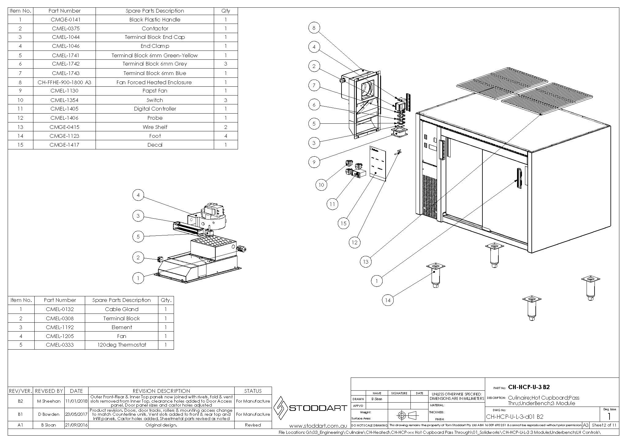 Spare Parts Drawing