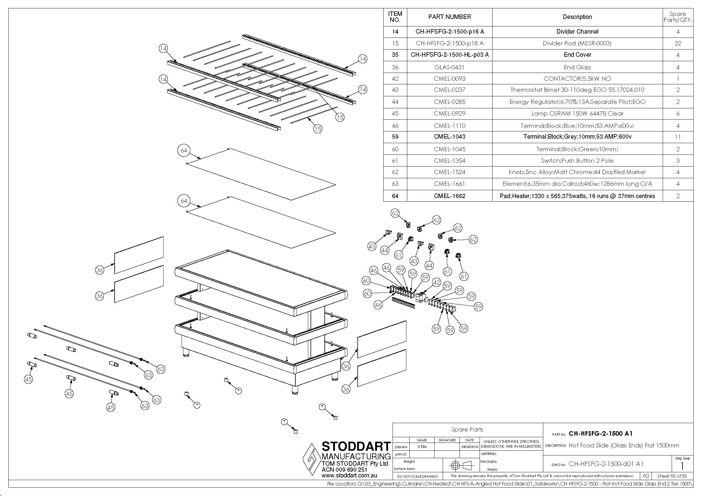 Spare Parts Drawing