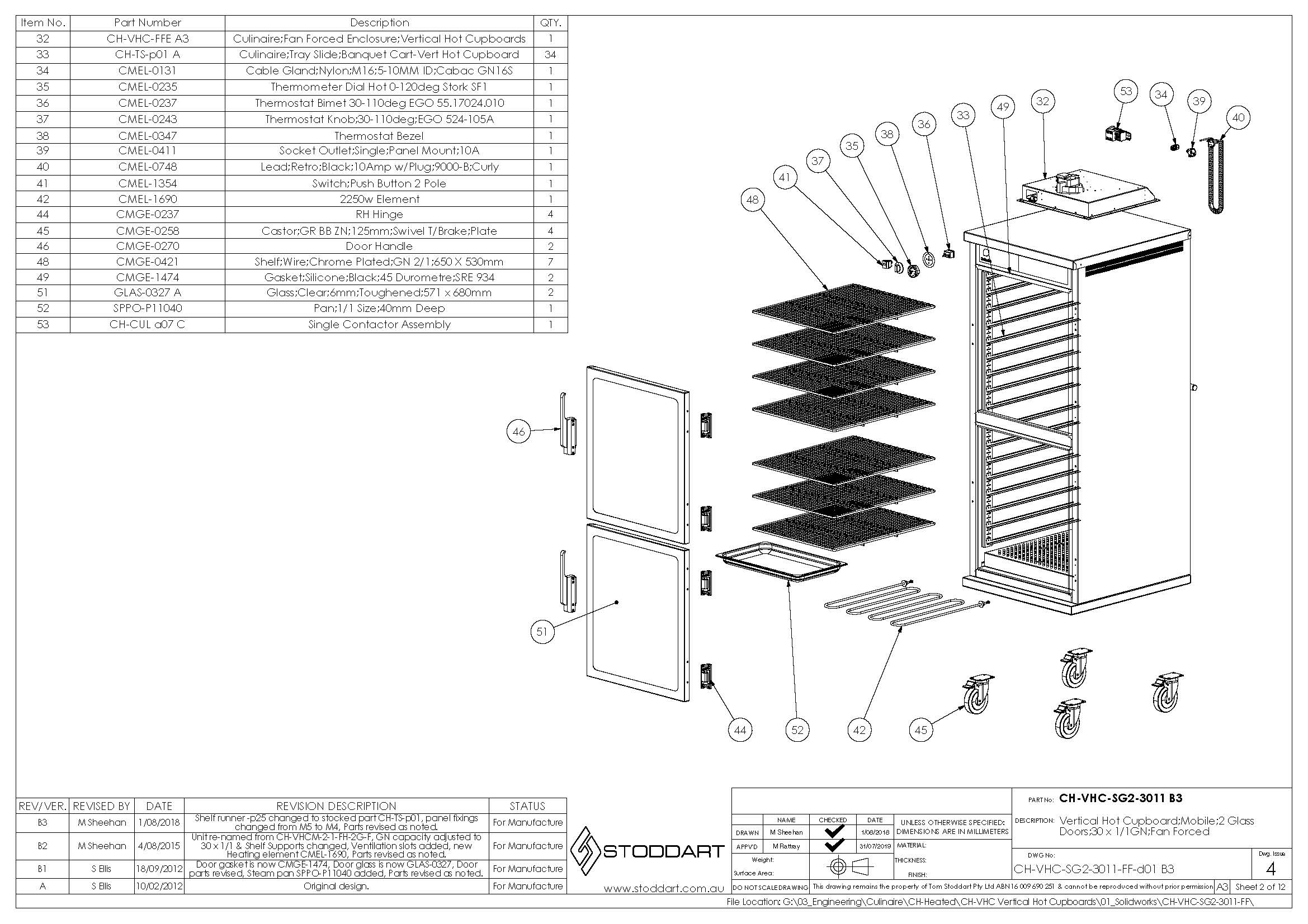 Spare Parts Drawing