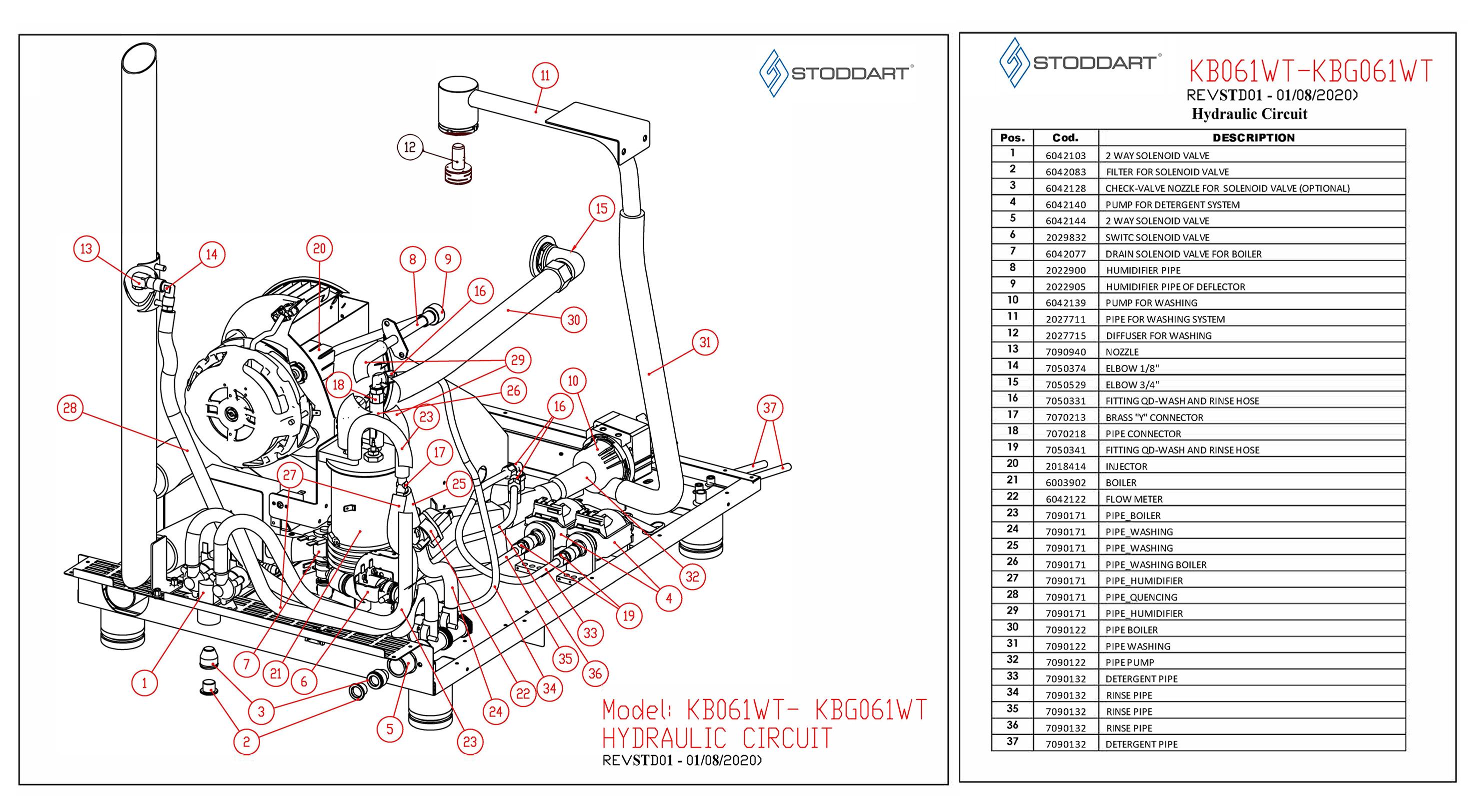 Spare Parts Drawing