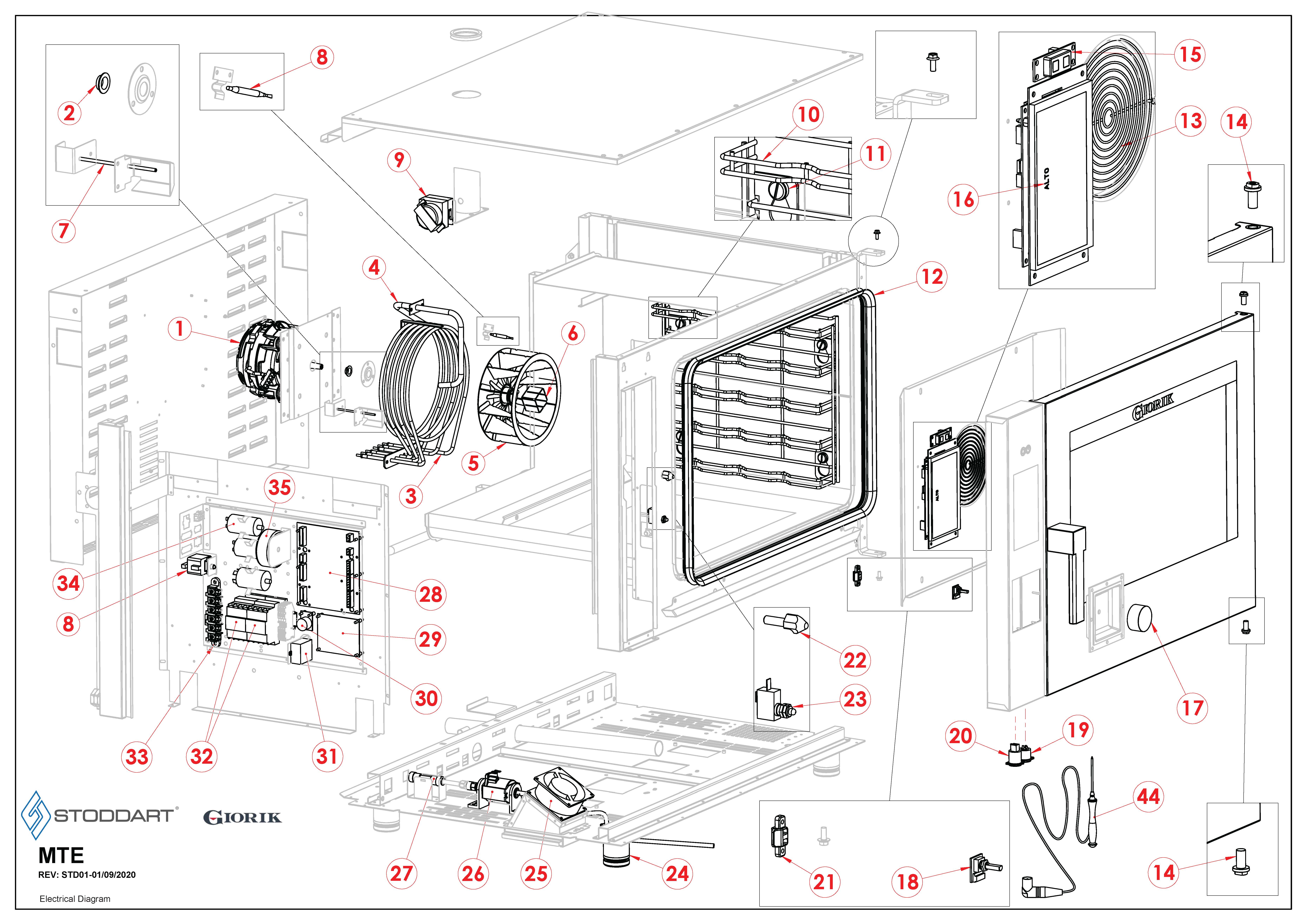 Spare Parts Drawing