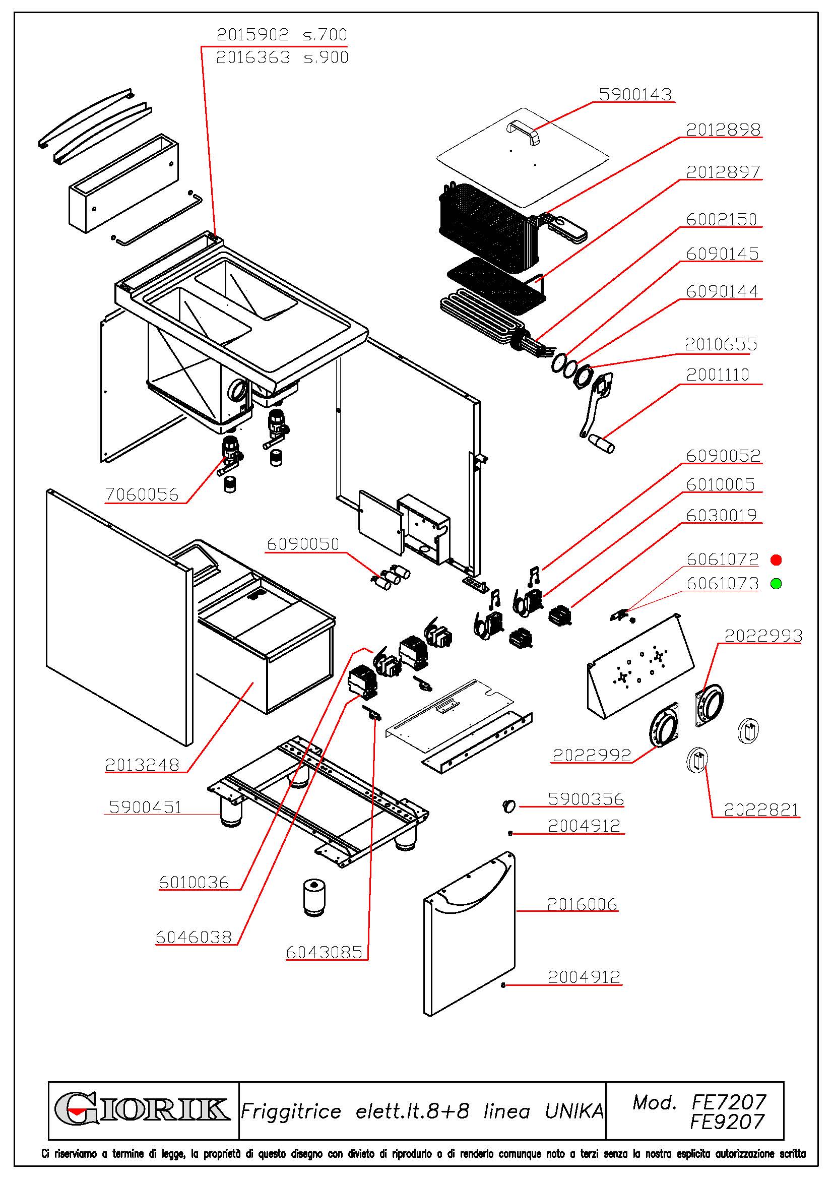 Spare Parts Drawing