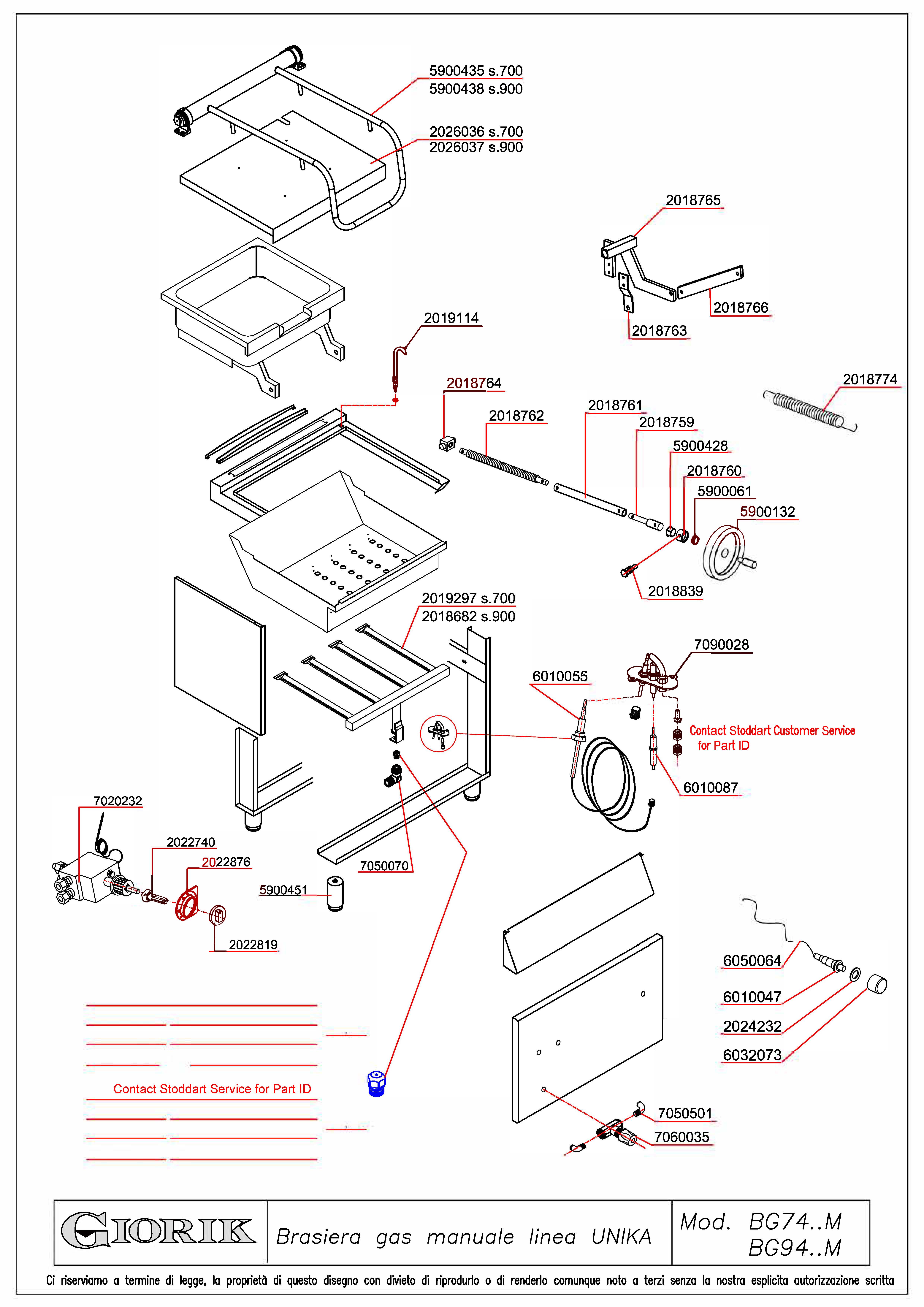 Spare Parts Drawing