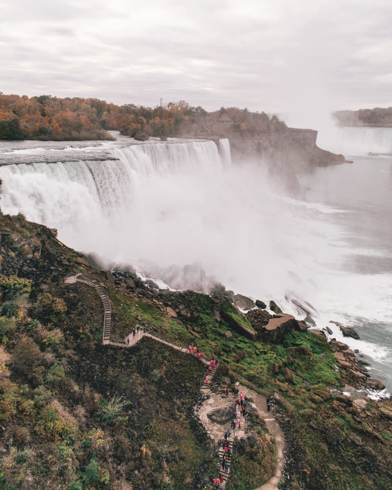 The tunnel portal behind the Horseshoe Falls on Journey Behind the Falls